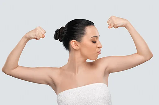 After the upper arm lift